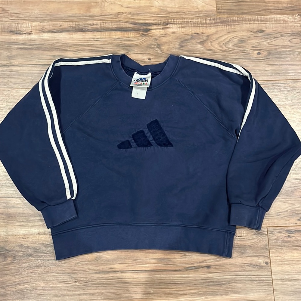 Vintage adidas cropped crewneck sweater